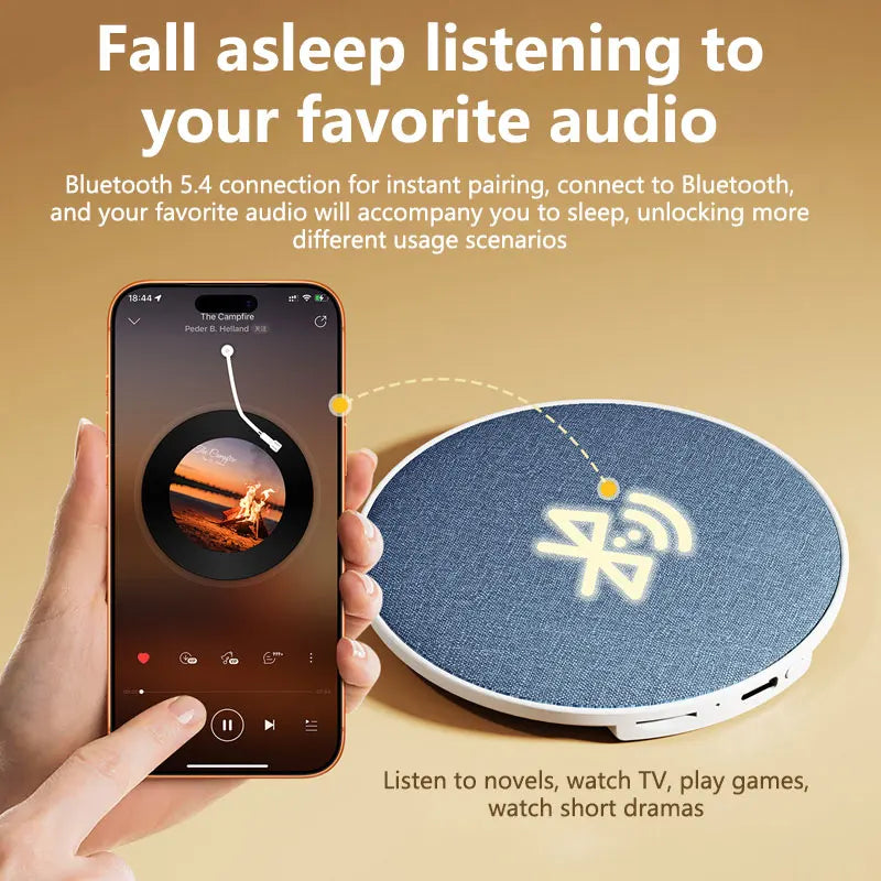 Wireless Pillow Speaker Sleep Aid 360° Surround Sound Bluetooth 5.4 HiFi Stereo Sound Private Audio No Disturb Partner2026 New