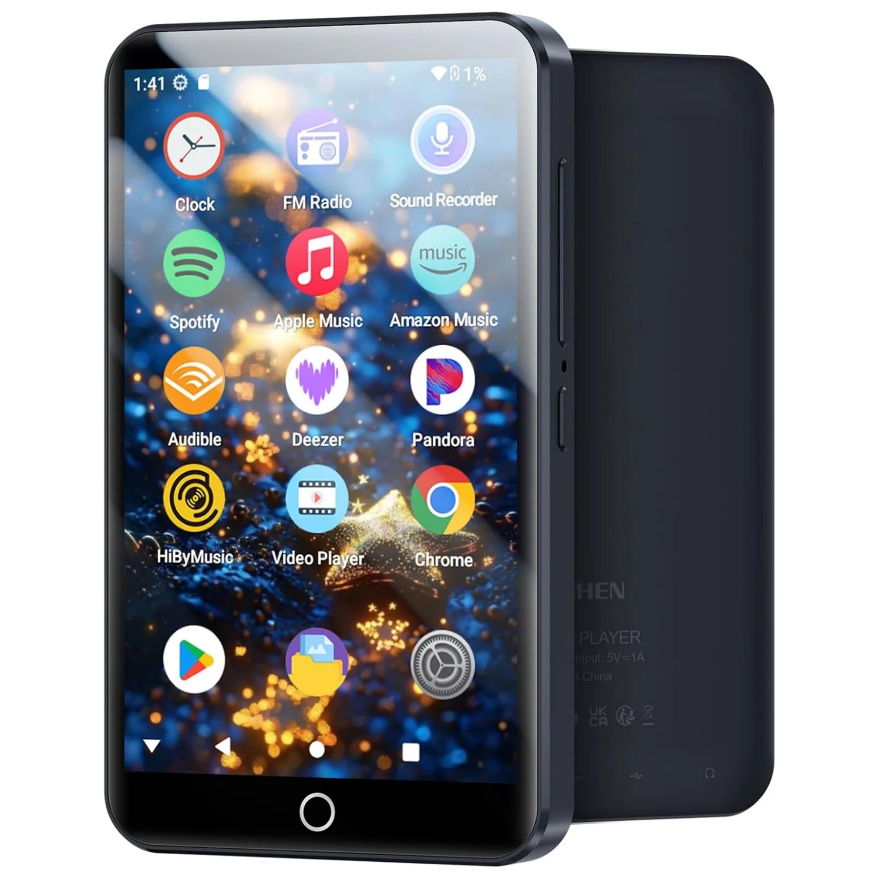 160GB（128+32GB) MP3 Player with Bluetooth and WiFi, MECHEN Android 13 OS MP3 & MP4 Players with 4" Touchscreen and Speaker