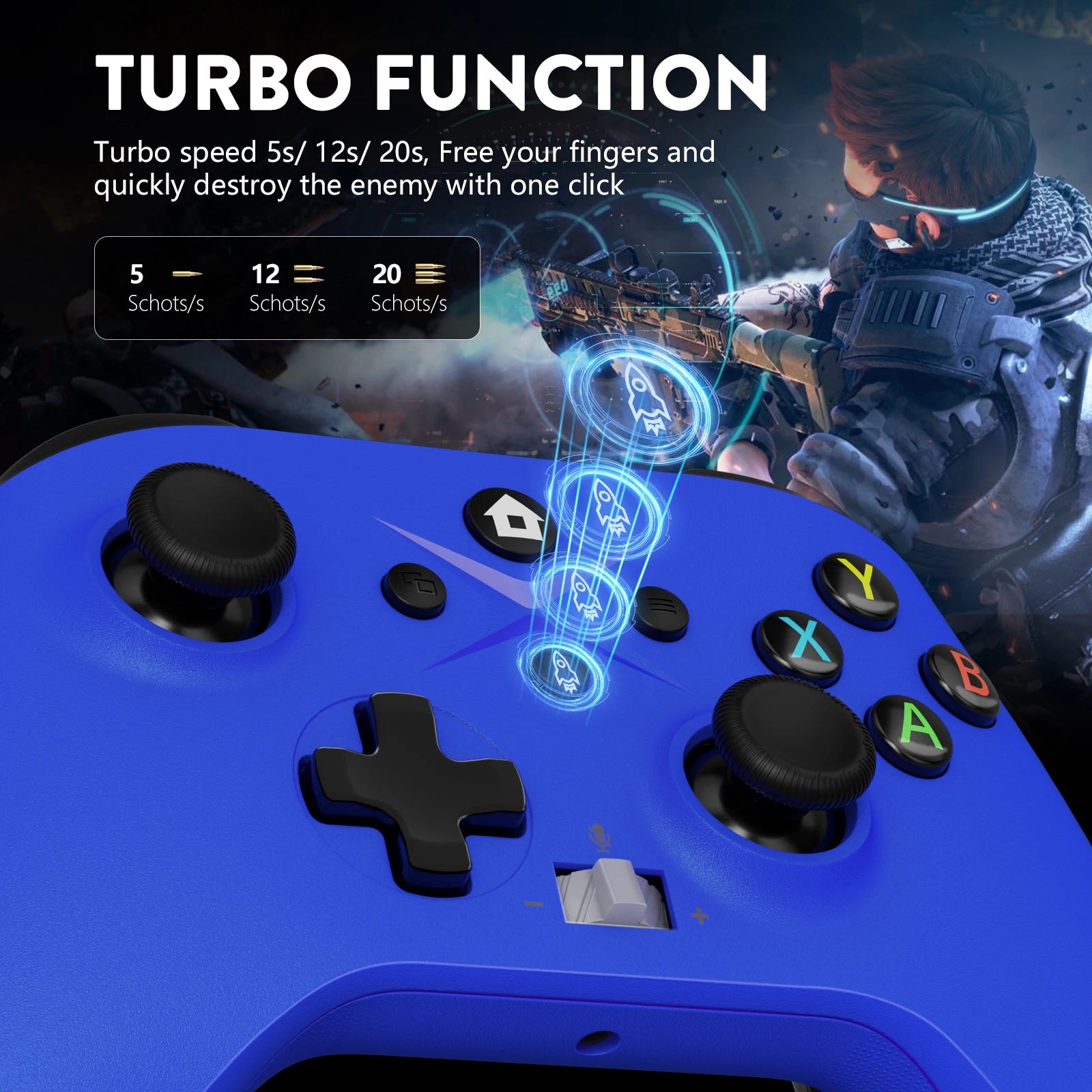 2.4g Wireless Controller For Xbox One ,Xbox Seris S ,Xbox Series X Pc Console Dual Vibra With Six Axis Gyroscope Game Gamepad