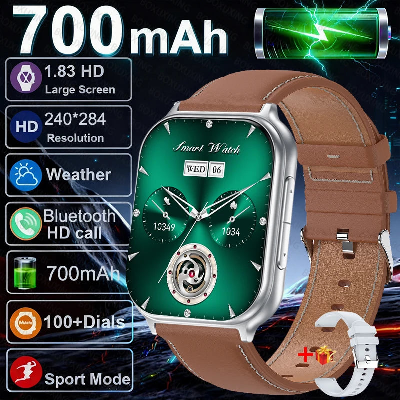 New Fashion Women 700mAh Lady fashion Smart Watch Men Heart Rate Blood oxygen Fitness Tracker Bluetooth Call Smartwatch Man