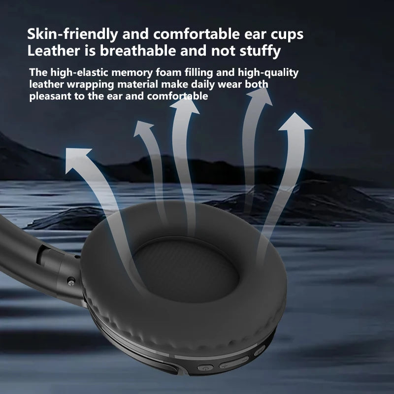 Chioce NEW Wireless Bluetooth 5.3 Headphones Over Ear Gaming Earbuds With Mic Hd Calling Active Noise Reduction Headset