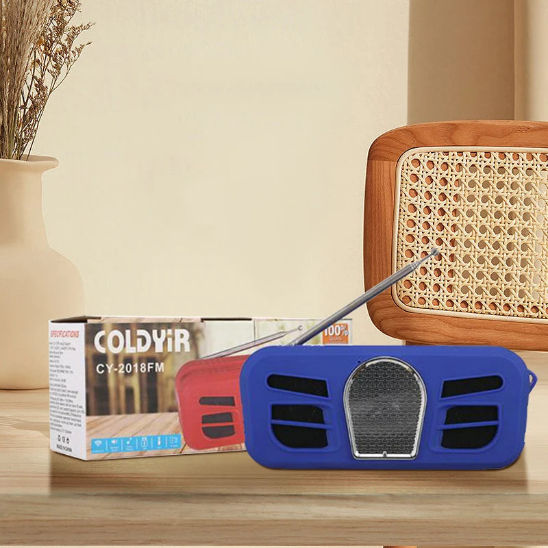 Portable Speaker Classic Car Styling Stereo Wireless Speaker With FM Radio Micro SD Card Slot  AUX For Outdoor