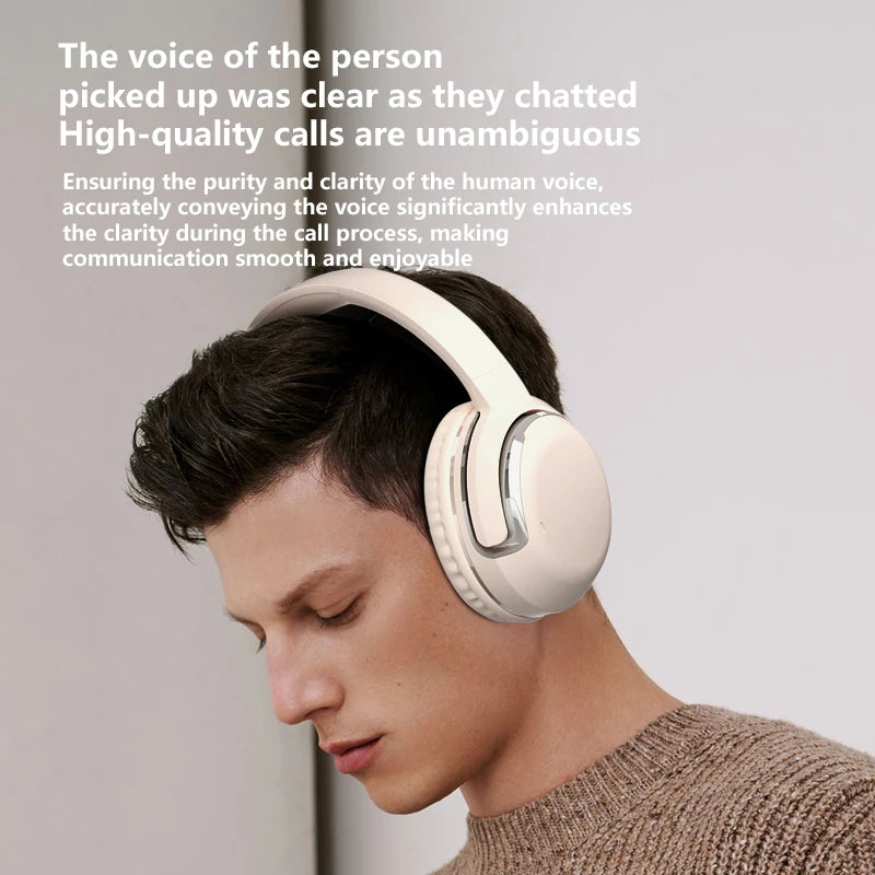 Chioce NEW Wireless Bluetooth 5.3 Headphones Over Ear Gaming Earbuds With Mic Hd Calling Active Noise Reduction Headset