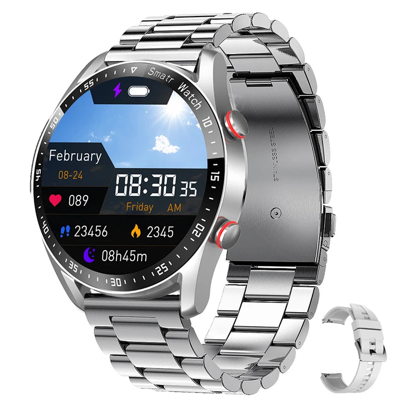 Outdoor Sports Smartwatch Men ECG+PPG Bluetooth Call HD Screen Sports Heart Rate Waterproof Smart Watch For Android IOS 2025 New