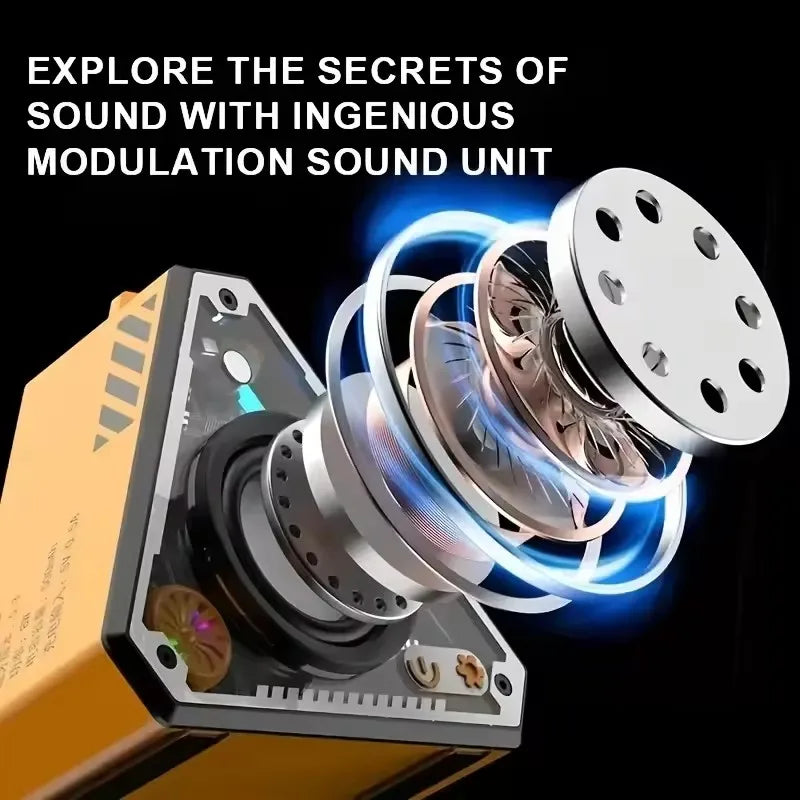 V2 New Cross-Border Mecha Style Mini Bluetooth Audio Subwoofer Stereo Outdoor Portable Colorful Wireless Speaker