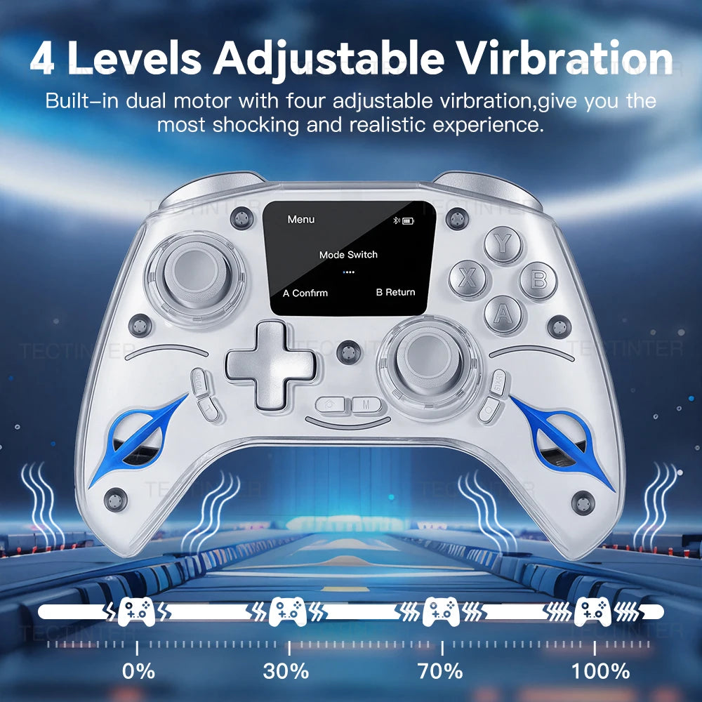 Bluetooth-Compatible Hall Effect Wireless Controller for Nintendo Switch1 & 2/PS4/IOS/Android Gamepad Joystick for PC Controle