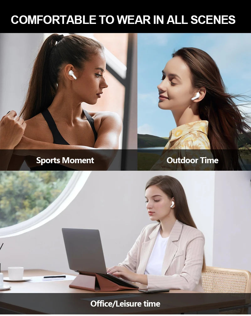 TWS 5.3 True Wireless Stereo Earphones HD Music Sound Earbuds Built in Microphone 24-hour Battery Life Lightweight Designed