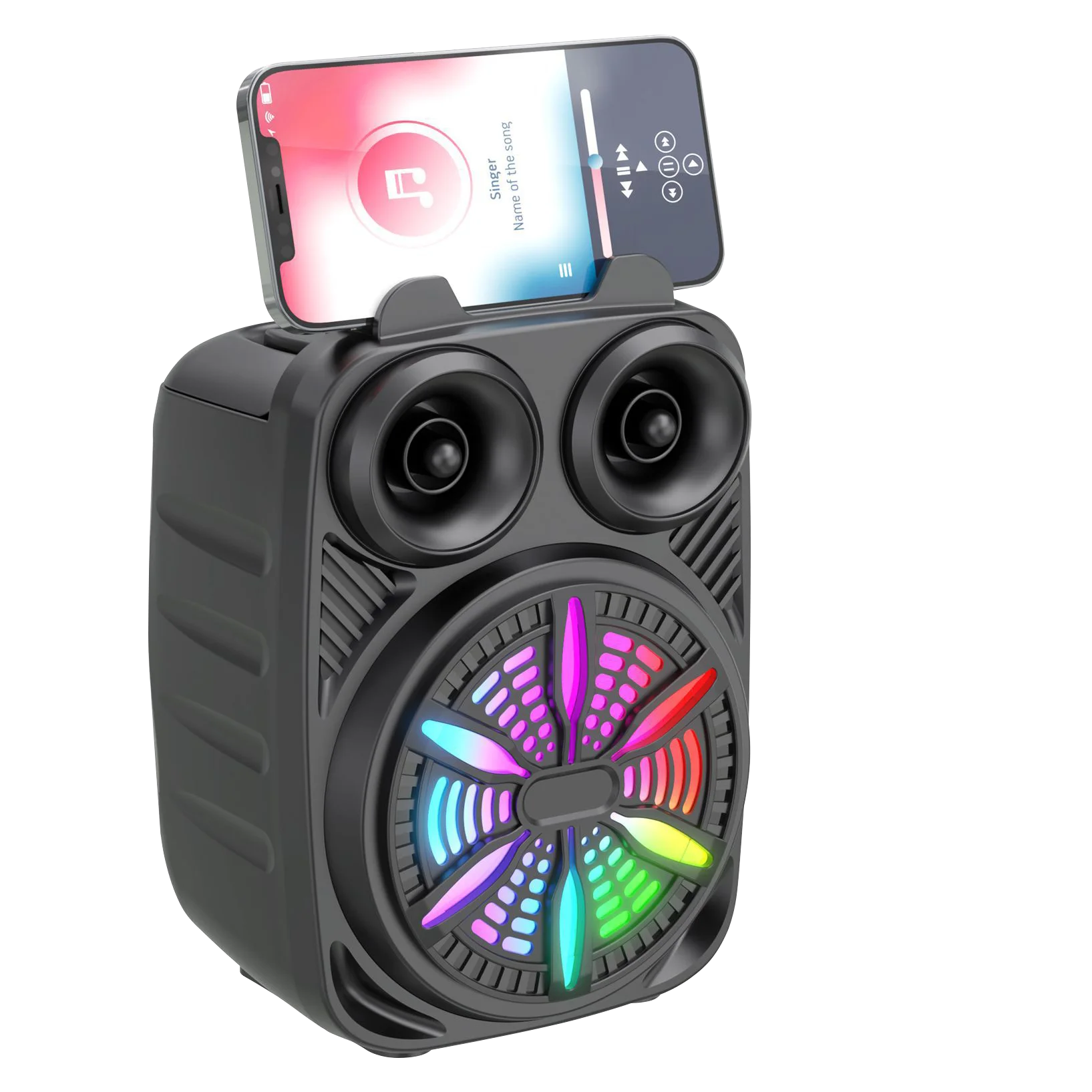 500mAh Bluetooth speaker Sound box high power bluetooth speakers TF Udisk karaoke handheld sound subwoofers for dancing