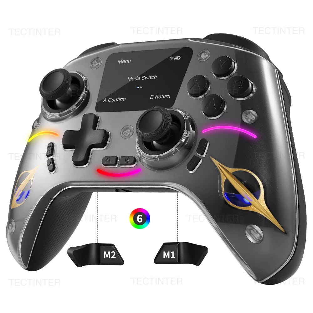 Bluetooth-Compatible Hall Effect Wireless Controller for Nintendo Switch1 & 2/PS4/IOS/Android Gamepad Joystick for PC Controle