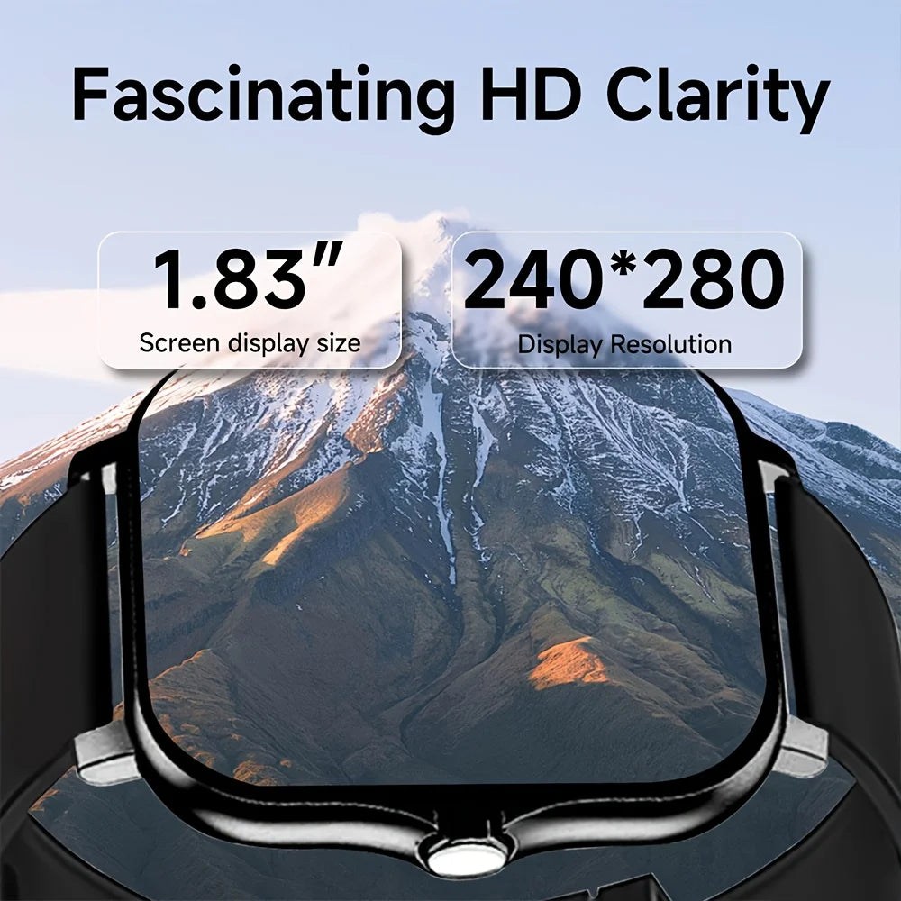 LAXASFIT 2025 New Smart Watch Bluetooth Call Message Reminder Man Woman Gift Full Touch Screen Sports Fitness Smart Watch