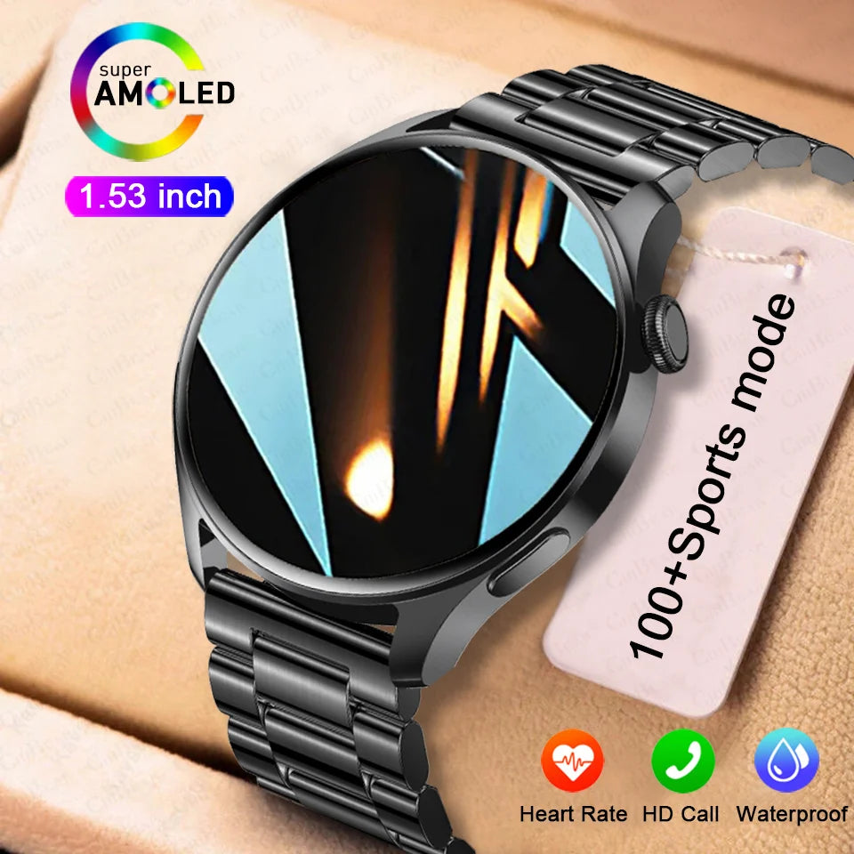 2025 New Sports Smart Watch Men Bluetooth Call Full Touch Screen Waterproof Heart Rate AI Vioce Music Smartwatch For Android IOS