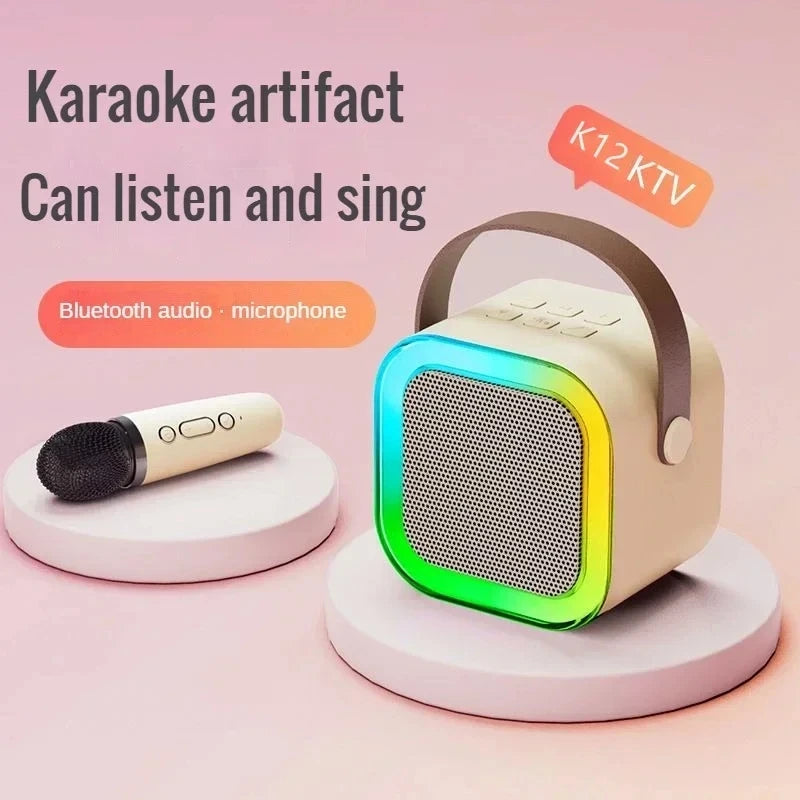Speaker High-end luetooth Audio Small Home Ktv Karaoke Microphone Professional Children's Singing Bluetooth Speaker Column