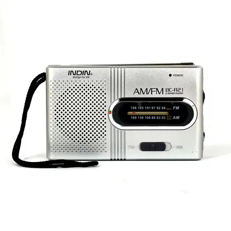 BC-R21 Mini Radio AM FM Battery Operated Portable Radio Best Reception Longest Lasting For Running Walking Home Soundbox