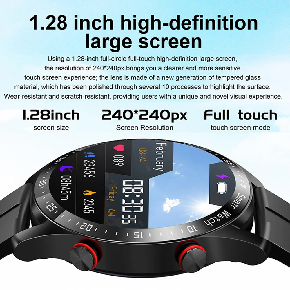 Outdoor Sports Smartwatch Men ECG+PPG Bluetooth Call HD Screen Sports Heart Rate Waterproof Smart Watch For Android IOS 2025 New