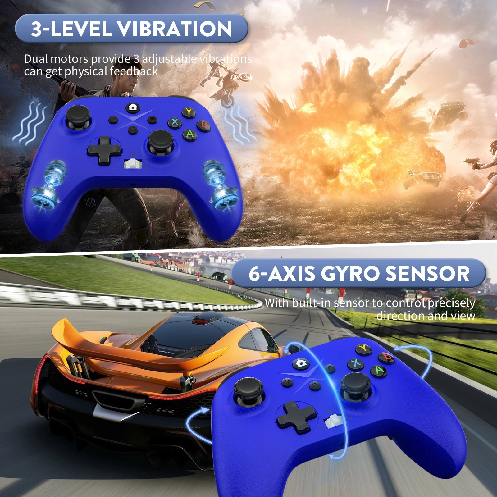 2.4g Wireless Controller For Xbox One ,Xbox Seris S ,Xbox Series X Pc Console Dual Vibra With Six Axis Gyroscope Game Gamepad