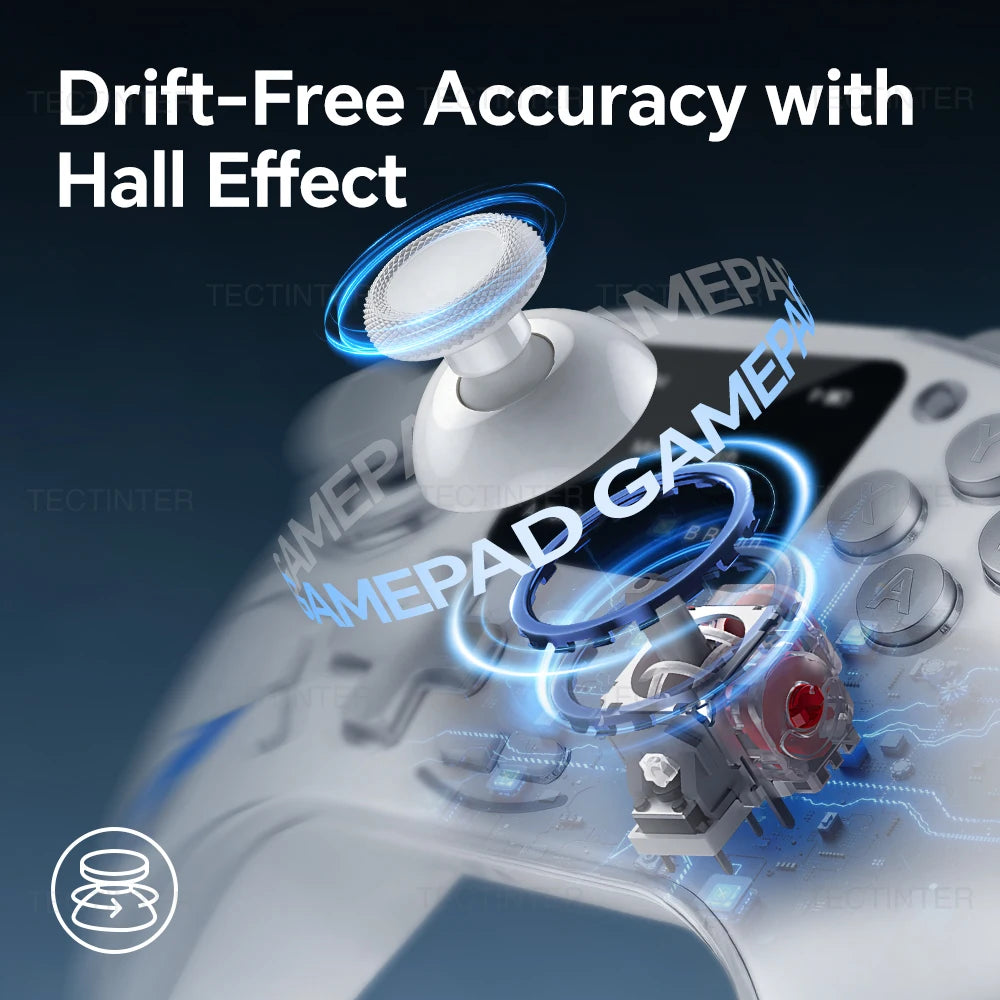 Bluetooth-Compatible Hall Effect Wireless Controller for Nintendo Switch1 & 2/PS4/IOS/Android Gamepad Joystick for PC Controle