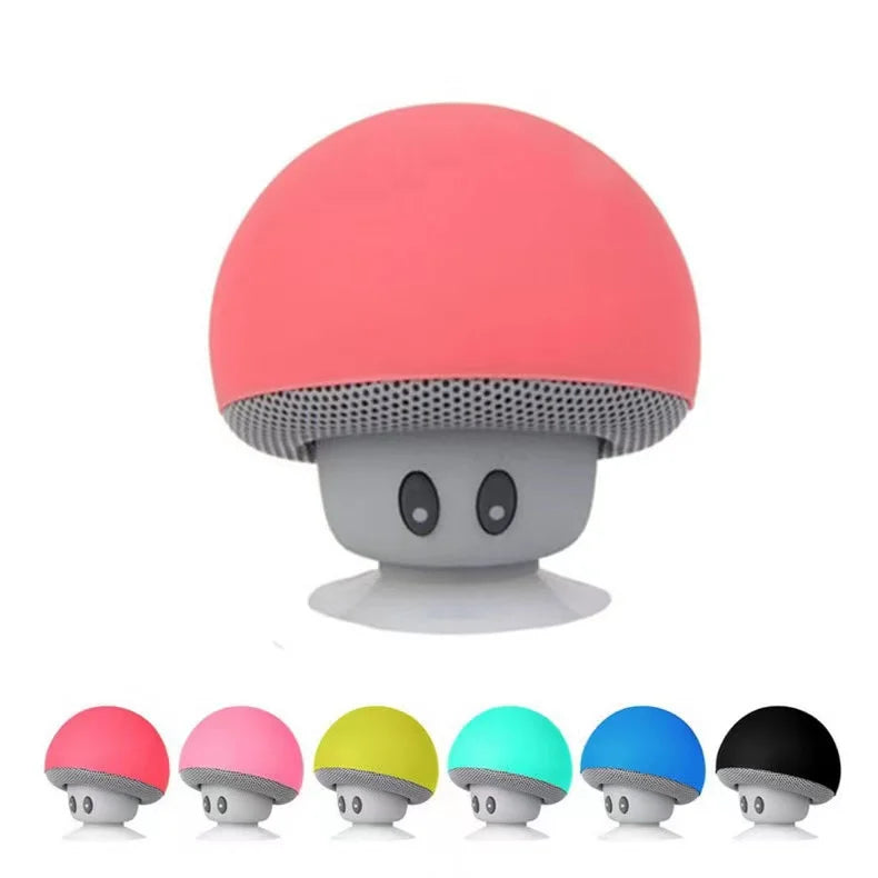 Halloween Bluetooth Speaker Portable Outdoor Stereo Subwoofer Mini Small Mushroom Wireless Speaker Sucker Phone Bracke
