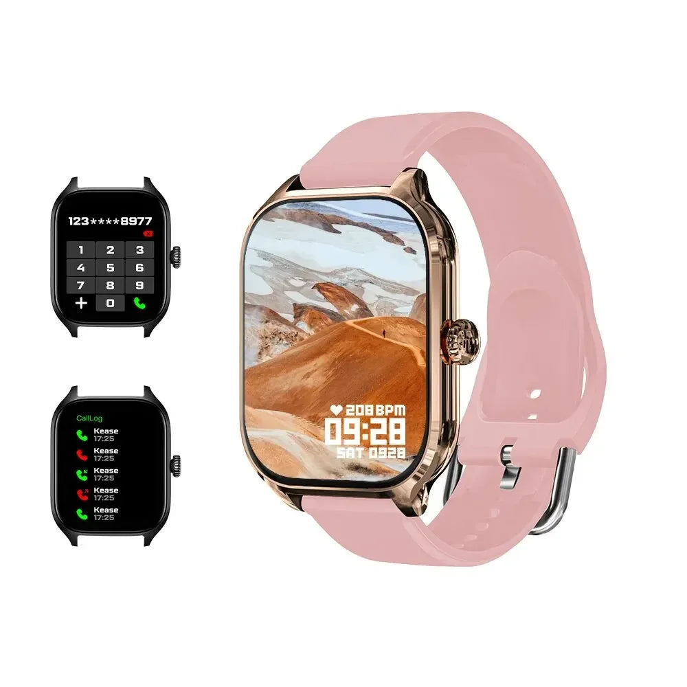 Smart Watch 2.01 Inch HD Display Answer Make Call Message Preview Sport Modes DIY Dial Weather Forecast For Men Women