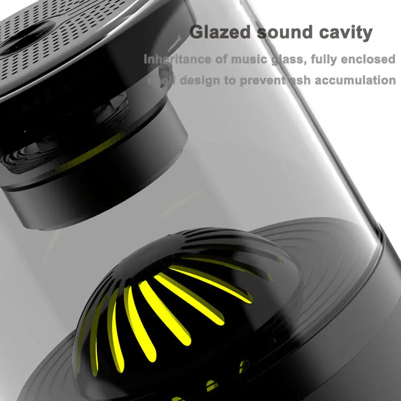 Bluetooth 5.0 Portable LED Speaker Life Home Small MINI Outdoor Real Wireless Sound Boxes with Smart Five Colorful Lights