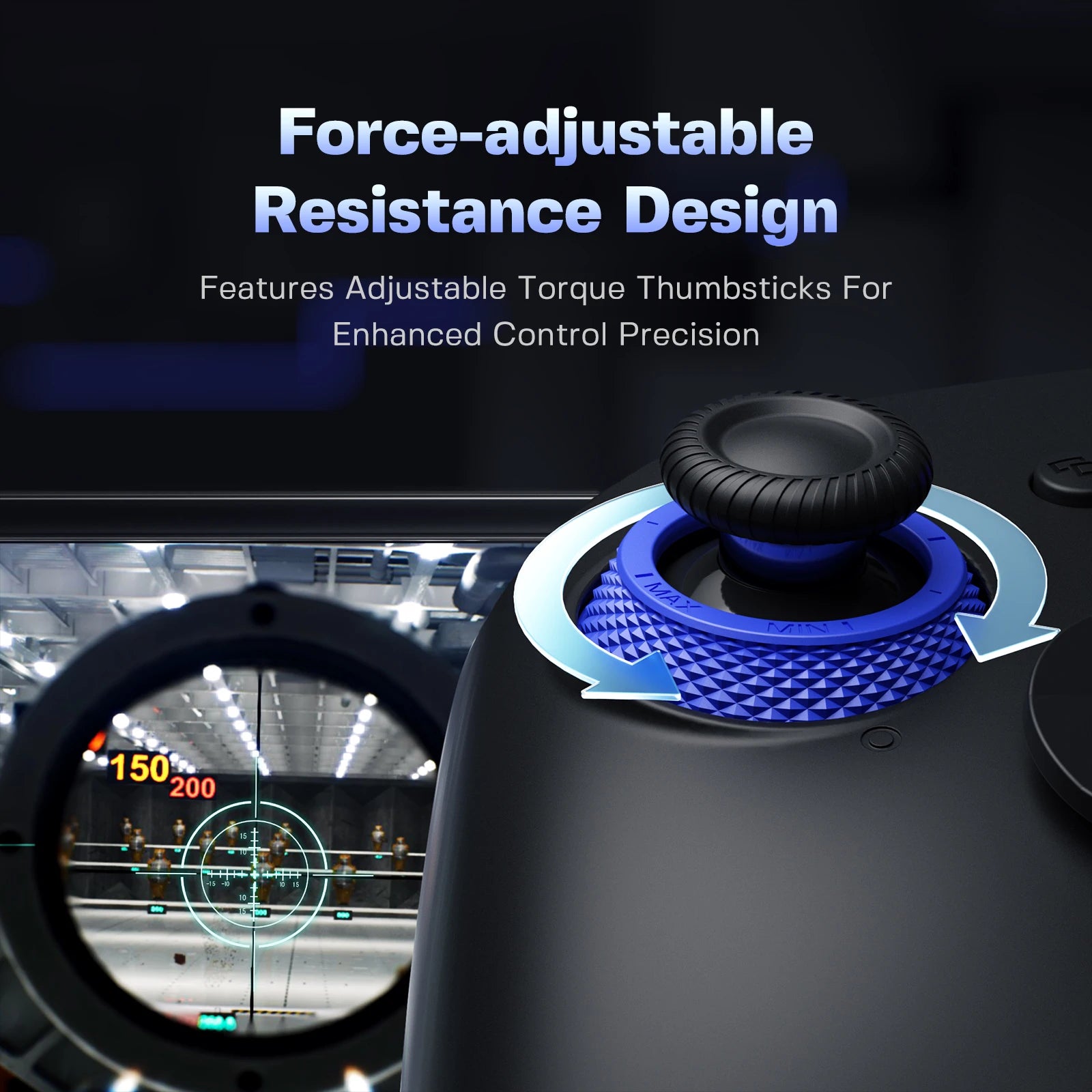 NYXI Imperial Wireless PC Controller - Ergonomic Design USB Gaming Controller for PC Games Switch Character switching