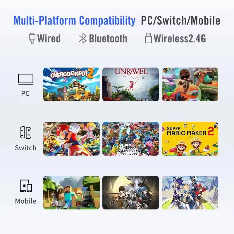 Wireless Gaming Controller Hall Effect Joystick Trigger Dune Fox Gamepad for PC NINTENDO SWITCH Android iOS Phone Mobile Game