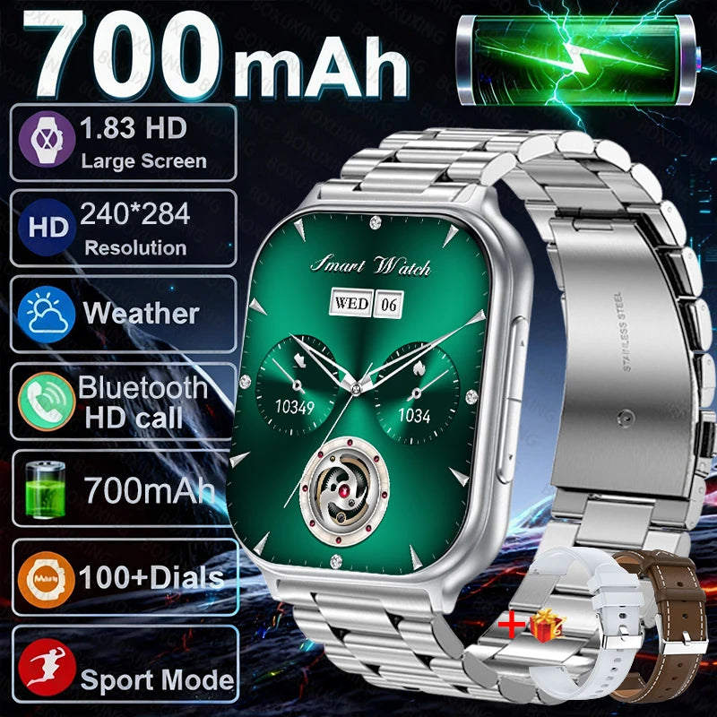 New Fashion Women 700mAh Lady fashion Smart Watch Men Heart Rate Blood oxygen Fitness Tracker Bluetooth Call Smartwatch Man