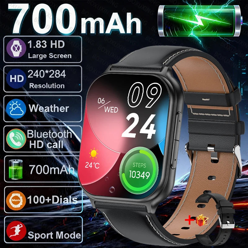 New Fashion Women 700mAh Lady fashion Smart Watch Men Heart Rate Blood oxygen Fitness Tracker Bluetooth Call Smartwatch Man