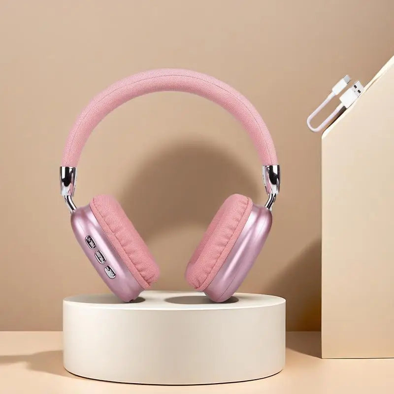 Wireless Bluetooth Headphones High-Resolution Audio Foldable Lightweight Deep Bass Long-Lasting Earphones