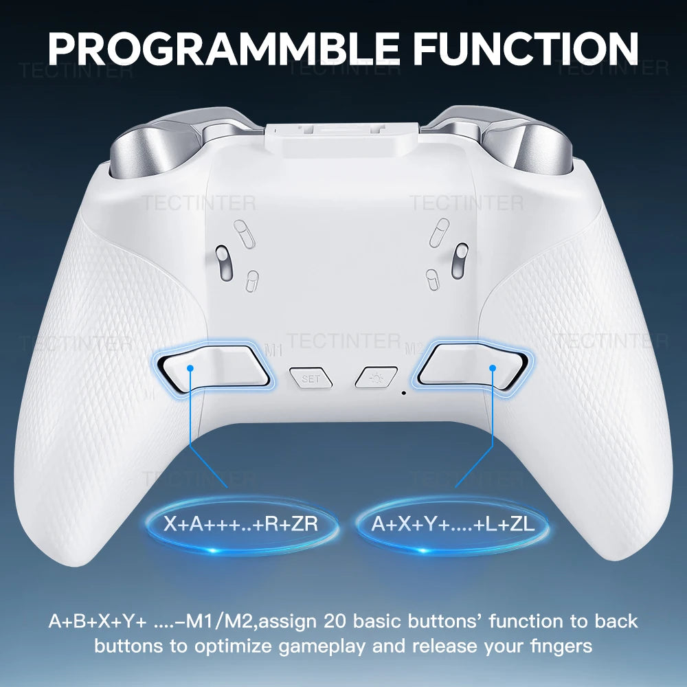 Bluetooth-Compatible Hall Effect Wireless Controller for Nintendo Switch1 & 2/PS4/IOS/Android Gamepad Joystick for PC Controle