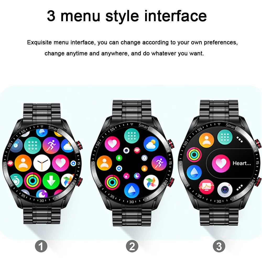 Outdoor Sports Smartwatch Men ECG+PPG Bluetooth Call HD Screen Sports Heart Rate Waterproof Smart Watch For Android IOS 2025 New