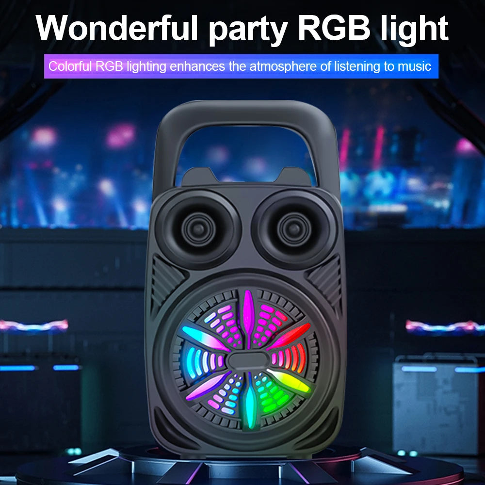 Bluetooth Wireless Speaker High Fidelity Noise 360°Surround Sound Support USB TF FM Wireless Sound Box for Indoor Outdoor