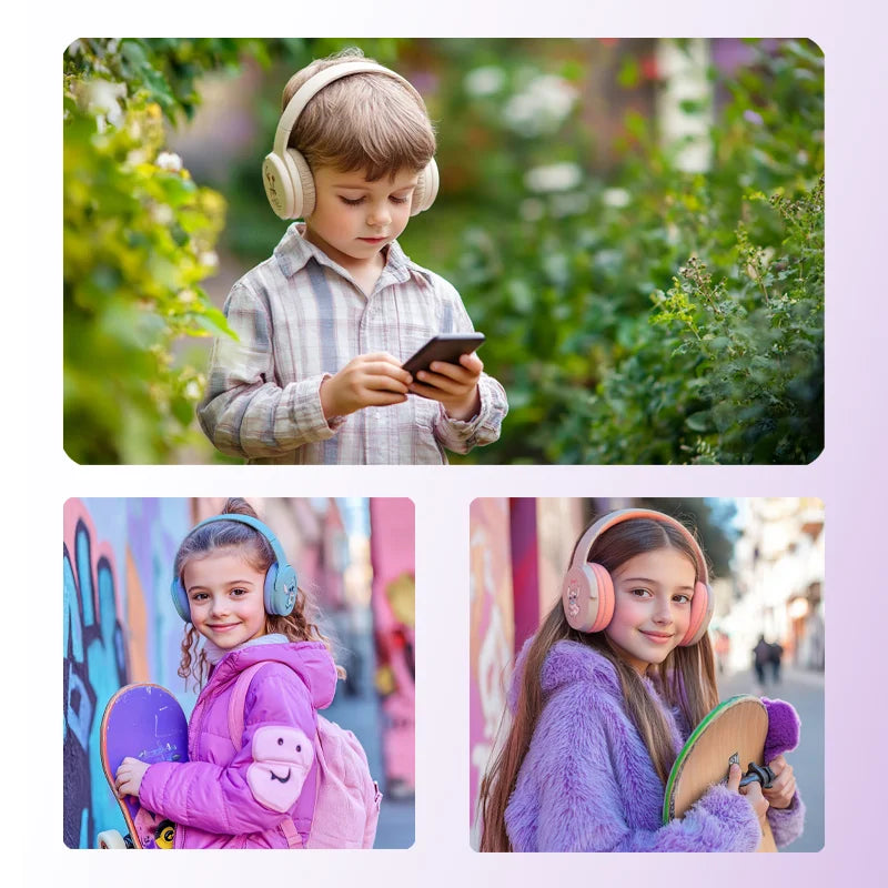 P2961 Disney Stitch Wireless Bluetooth Headphones HiFi Stereo Over Ear Headset Gamer Music Sports Earphones TF/AUX with HD Mic