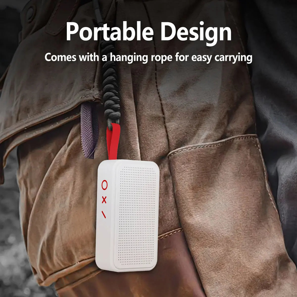 Outdoor Sports Audio Wireless Speaker Subwoofer ABS Support Bluetooth Call TWS Mode For Hiking Camping