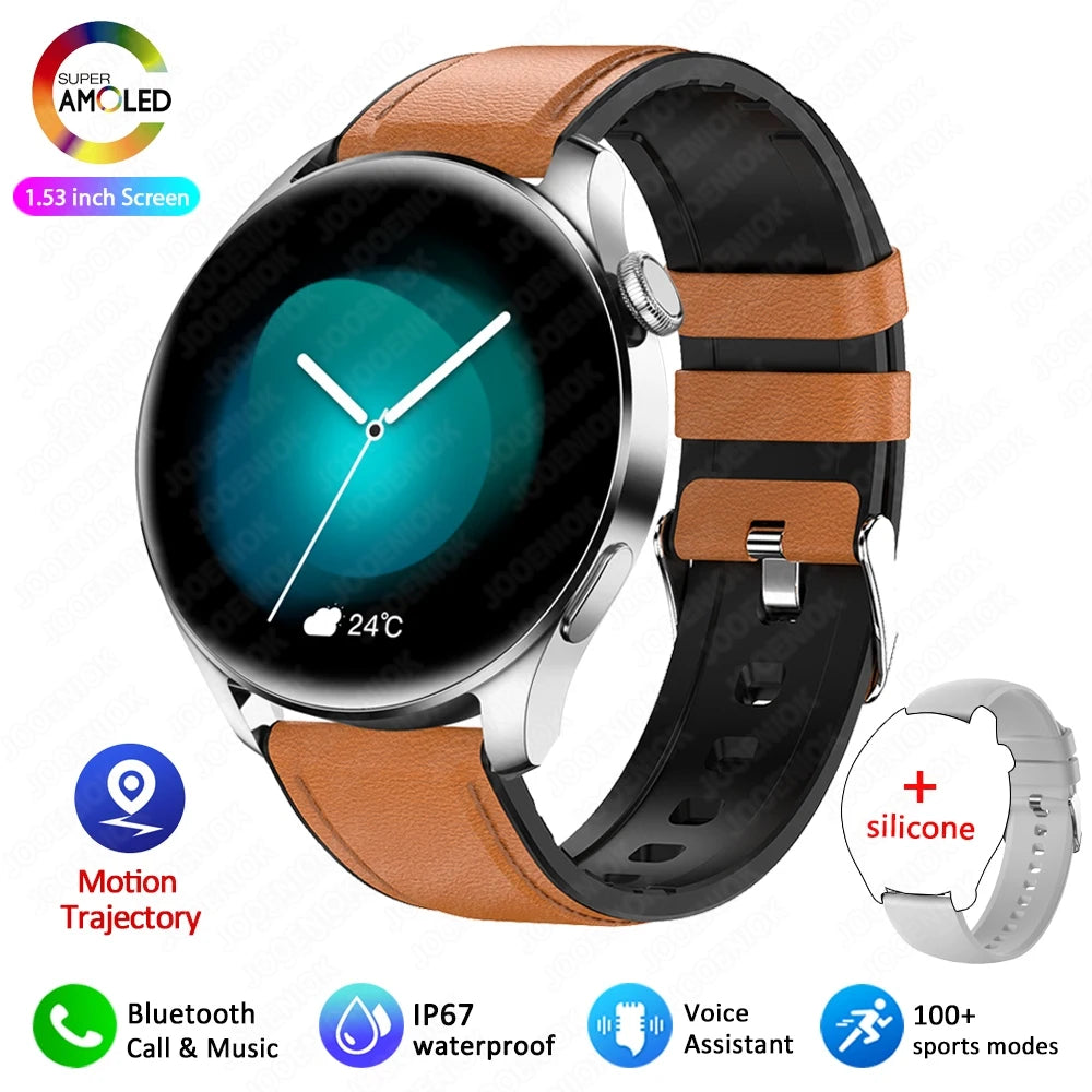 2025 New Sports Smart Watch Men Bluetooth Call Full Touch Screen Waterproof Heart Rate AI Vioce Music Smartwatch For Android IOS