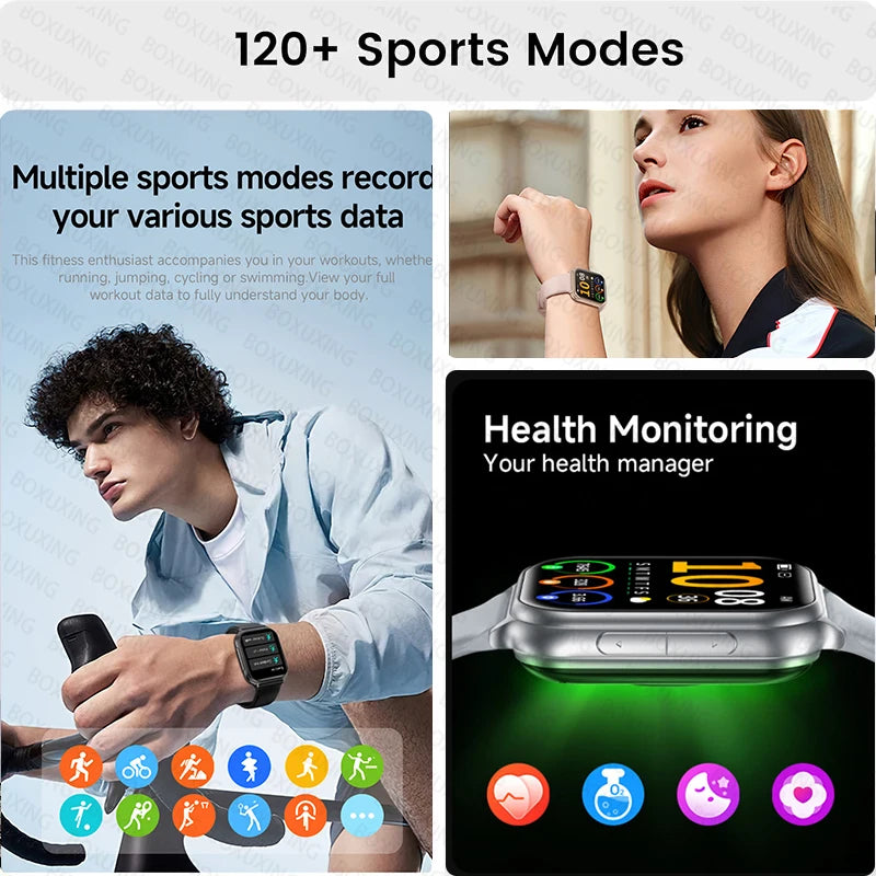 New Fashion Women 700mAh Lady fashion Smart Watch Men Heart Rate Blood oxygen Fitness Tracker Bluetooth Call Smartwatch Man