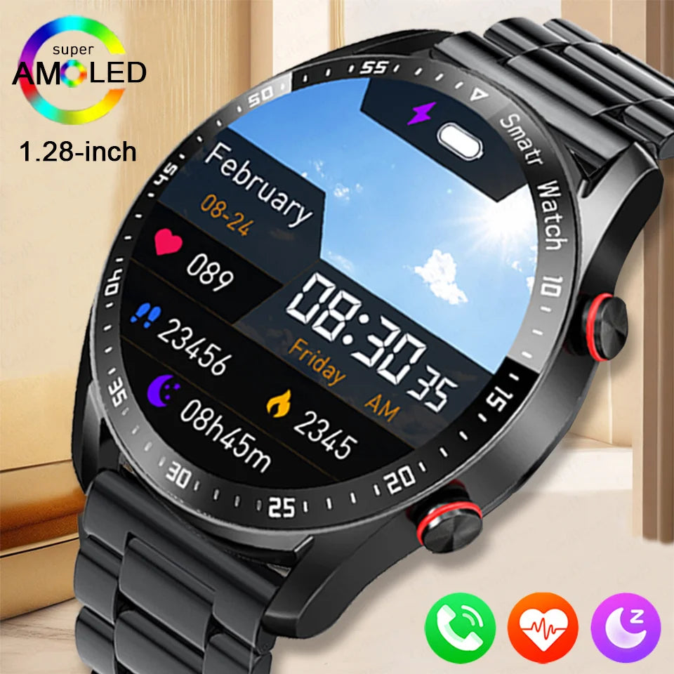 Outdoor Sports Smartwatch Men ECG+PPG Bluetooth Call HD Screen Sports Heart Rate Waterproof Smart Watch For Android IOS 2025 New