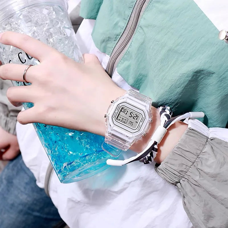 New Sports Digital Watch for Men Women Simple Square LED Watch Fashion Casual Electronic Wristwatches Student Clock reloj mujer